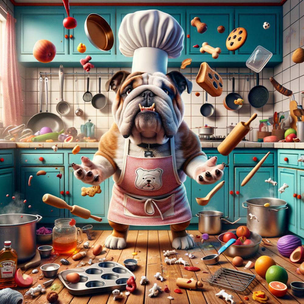 Bulldog Buffet: The Canine Cooking Catastrophe
