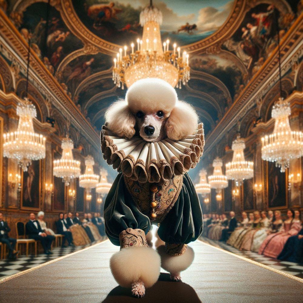 Poodles' Renaissance: A High-Fashion Parade Extravaganza