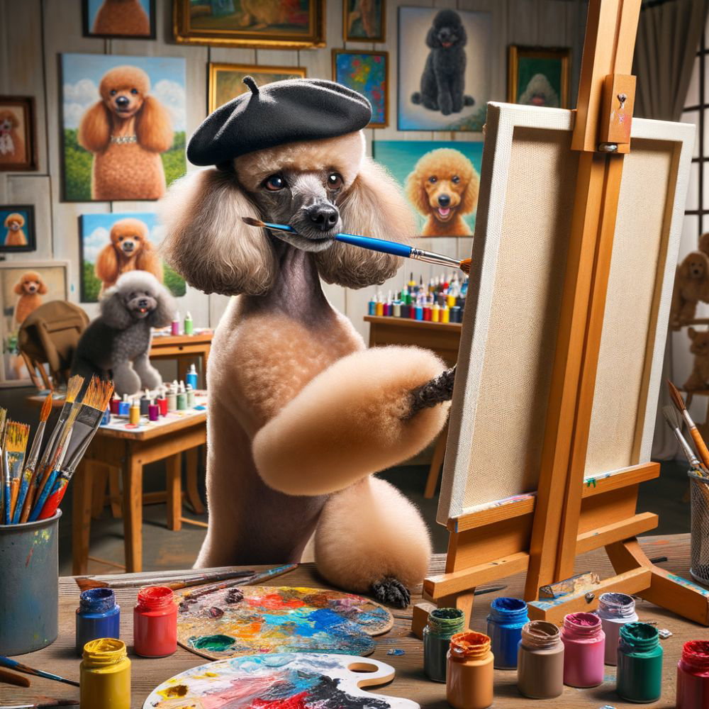 Poodle Picasso: A Creative Canine in the Art World