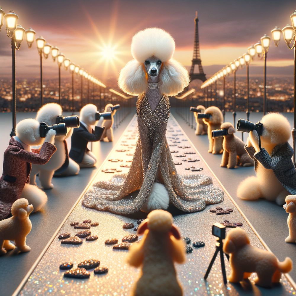 Poodle Parade: Glamour in Every Stride