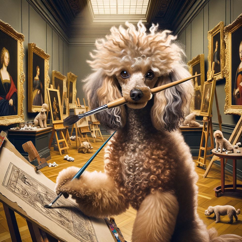 Poodles in the Renaissance: A Tail-Wagging Tribute to Artistic Canines